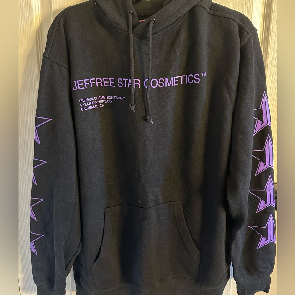 Jeffree Star Men's Hoodie in Black with Purple Accents